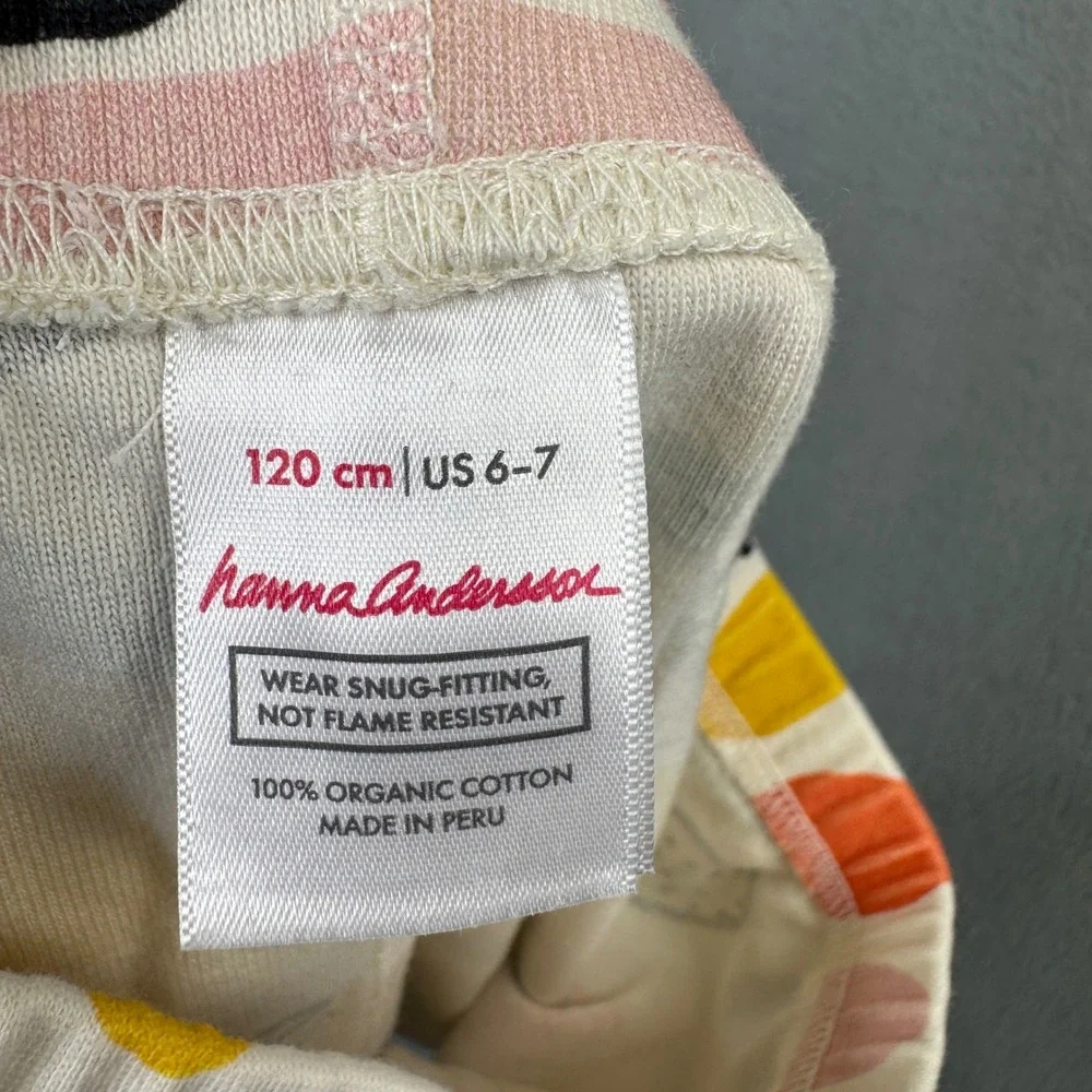 Hanna Andersson 120 US 6-7 Organic Cotton Easter Egg Pajama Shorts Multicolor